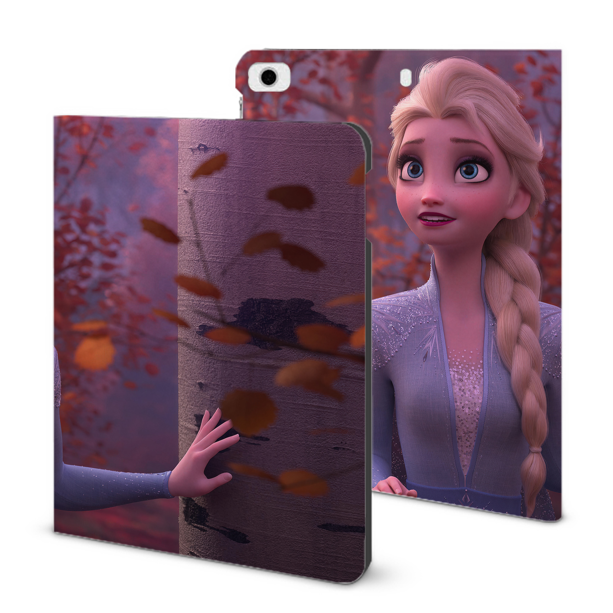 （画像用） アナと雪の女王 アンナ エルサ Frozen Anna Elsa IPad ケース ブック型 PUレザー TPU 耐衝撃 軽量 薄型 ペン収納なし 全面保護 IPad 各モデル対応